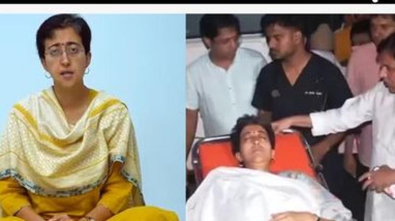 Minister Atishi sitting on hunger strike is ill News in hindi