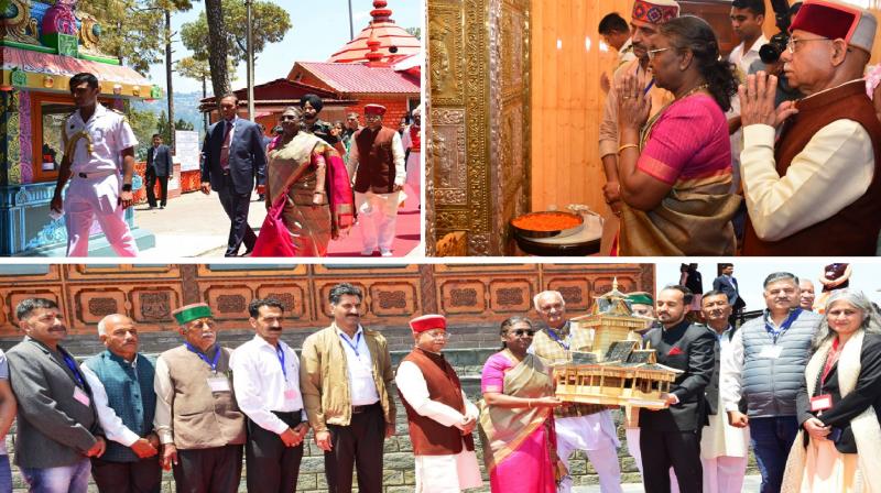 President Draupadi Murmu prayers at Taradevi temple Shimla news in hindi