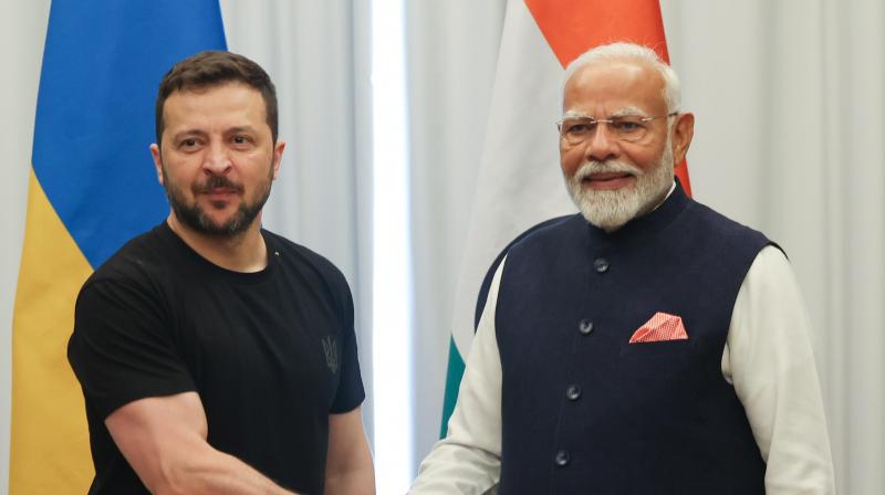 PM Modi met Ukrainian President Volodymyr Zelensky News in hindi