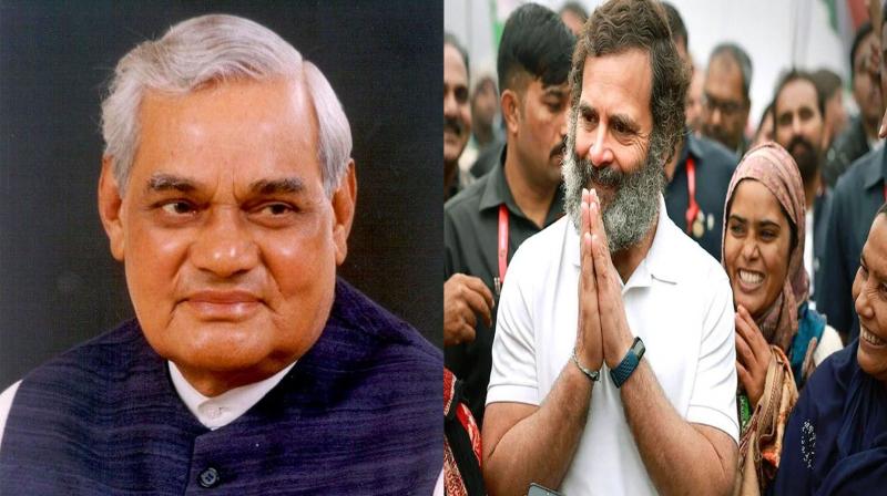 Rahul Gandhi will pay tribute at the tomb of former PM Atal Bihari Vajpayee