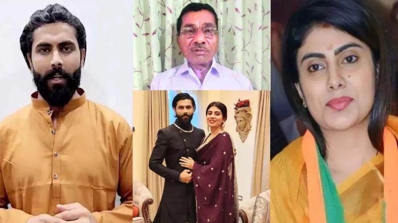 serious allegations on ravindra jadeja wife rivaba jadeja by cricketer father anirudh singh jadeja cricketer reacted 