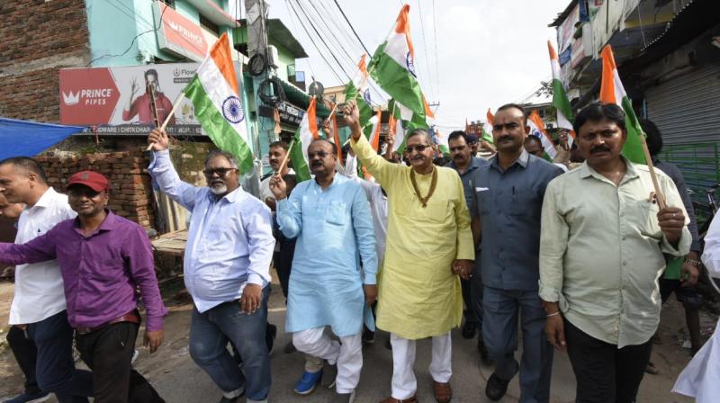 RK Sinha joined the Tiranga Yatra news in hindi