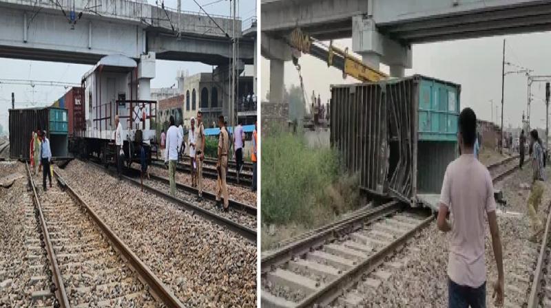 Haryana Train Accident, derailed goods train in karnal news in hindi