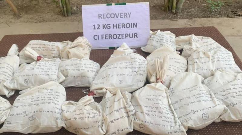  12 kg of heroin seized, 2 arrested in Ferozepur