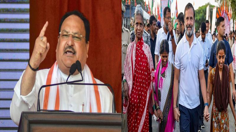  Congress can break the country, cannot unite it: Nadda on 'Join India' tour