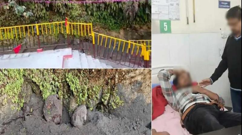 2 killed in stampede after landslide in Una news in hindi
