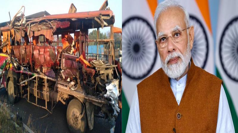 Prime Minister Modi expressed grief over the deaths in the Nashik road accident, announced compensation