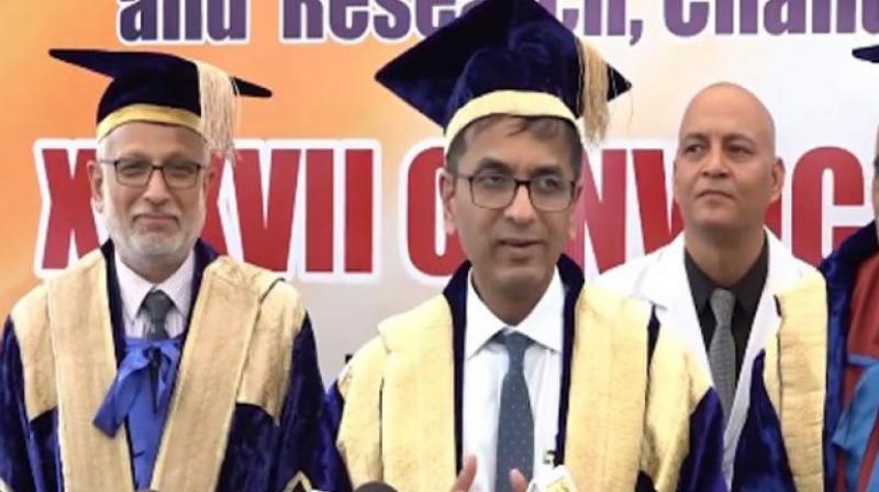 CJI DY Chandrachud Chandigarh PGI Convocation News in hindi