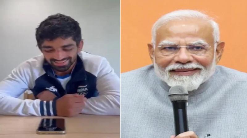 PM Modi called Aman Sehrawat to congratulate him news in hindi