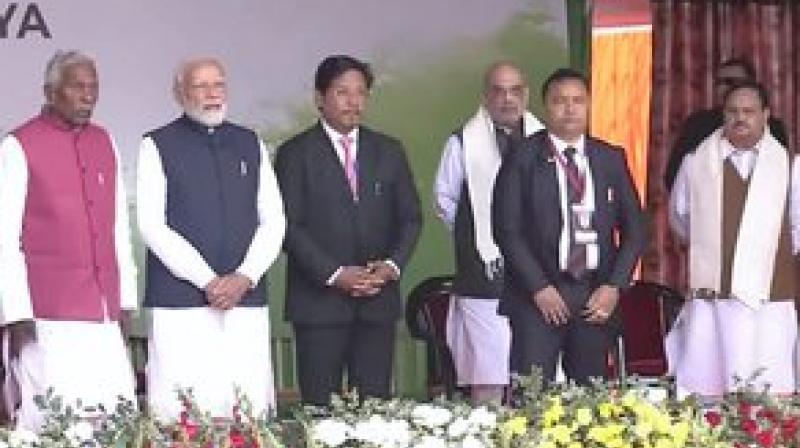 Sangma takes oath as Chief Minister of Meghalaya for the second time (फोटो साभारPTI)