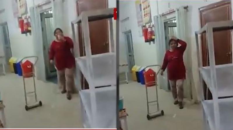 Nurse dancing in the delivery room on the song 'Abhi Zinda Hoon To Jee Lene Do...', video viral,