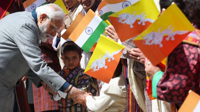Warm welcome to PM Modi in Bhutan, see pictures news in hindi