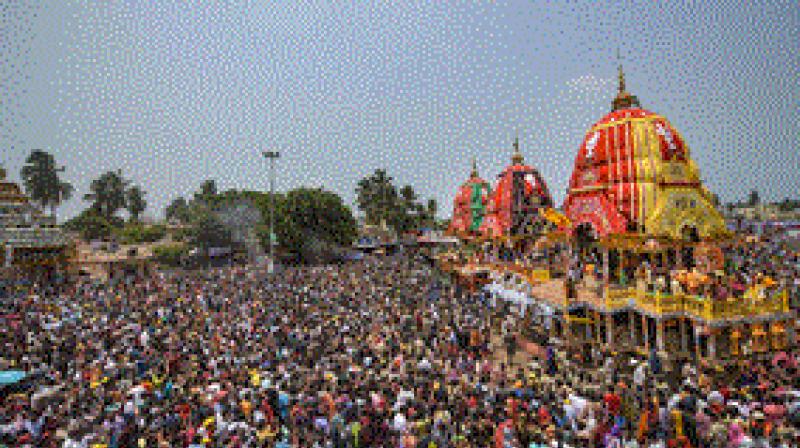 Odisha: 'Bahuda Yatra' of Lord Jagannath begins (फोटो साभार -PTI)