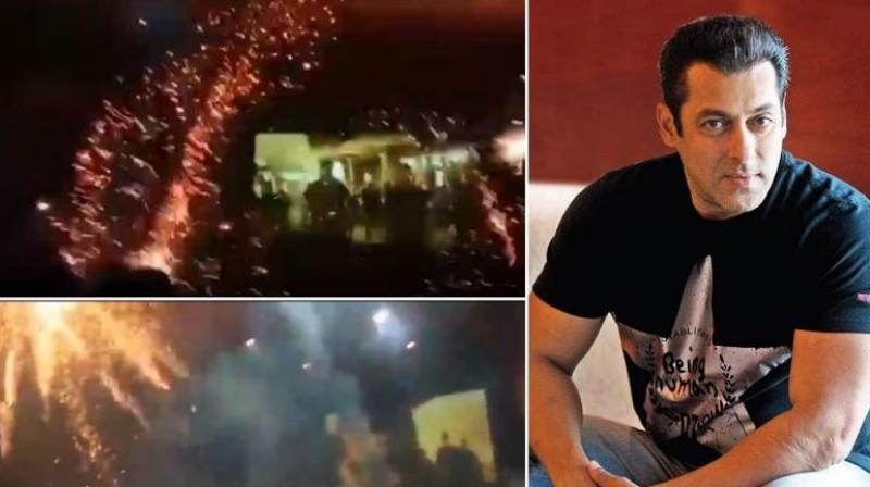 Fans went crazy after watching Tiger 3, burst crackers in the theater on Salman Khan's entry.