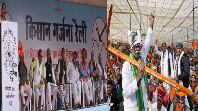 'Kisan Garjana' Rally: Farmers gather at Delhi's Ramlila Maidan to demand relief measures