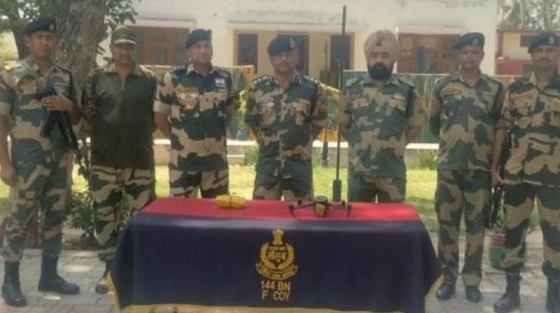 BSF seized heroin worth Rs 3 crore from Pakistani drone for the third time in Amritsar