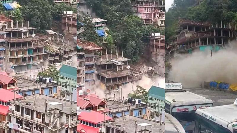 Rain wreaks havoc in Himachal: 8 buildings collapse one after the other in Kullu