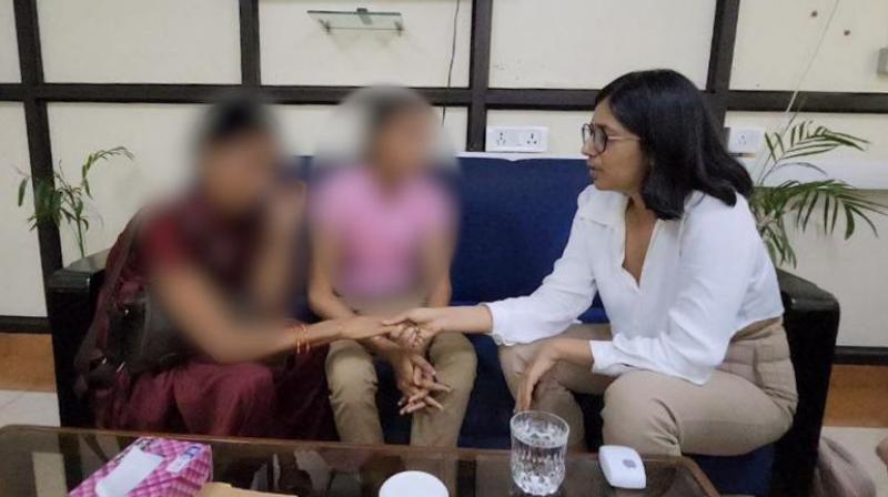 DCW chief Swati Maliwal meets rape victim