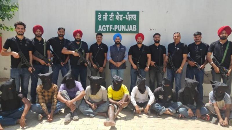  Punjab AGTF arrested 11 accused of gangster Raju gang joint operation with Central agencies & J&K Police