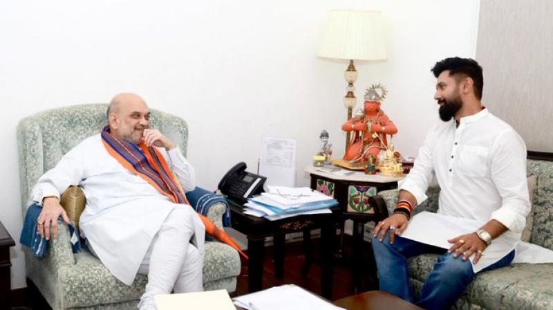 Chirag Paswan met Union Home Minister Amit Shah