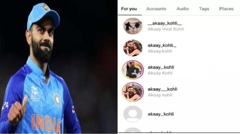 fake Accounts created in the name of Virat Kohli's son Akay went viral on Instagram