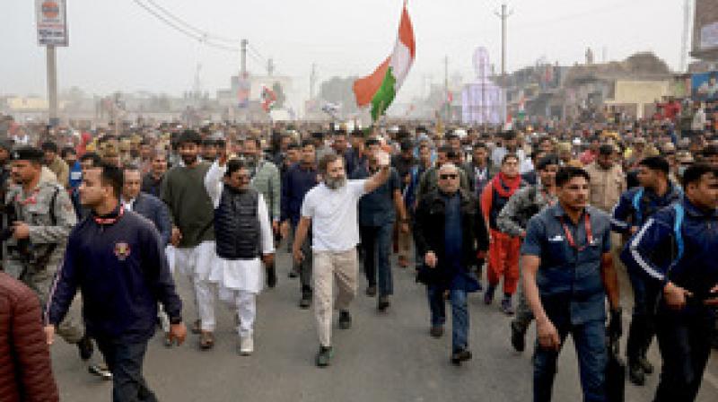 Bharat Jodo Yatra re-enters Haryana, Rahul goes to Delhi to meet ailing mother