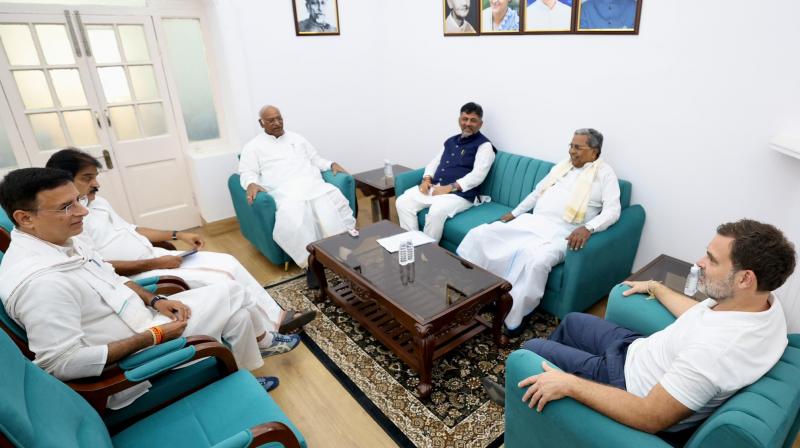 Siddaramaiah, Shivkumar reach Delhi to discuss MUDA 'scam' with Congress high command