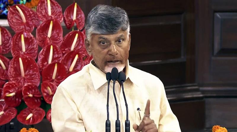 Chandrababu Naidu took oath as CM of Andhra Pradesh news in hindi