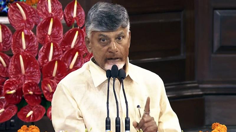 Chandrababu Naidu took oath as CM of Andhra Pradesh news in hindi