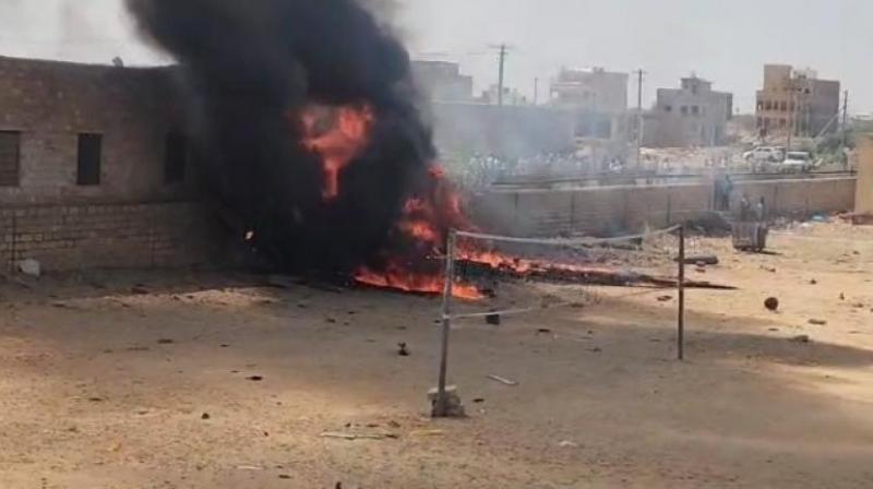 Indian Air Force's Tejas aircraft crashes in Jaisalmer News In Hindi