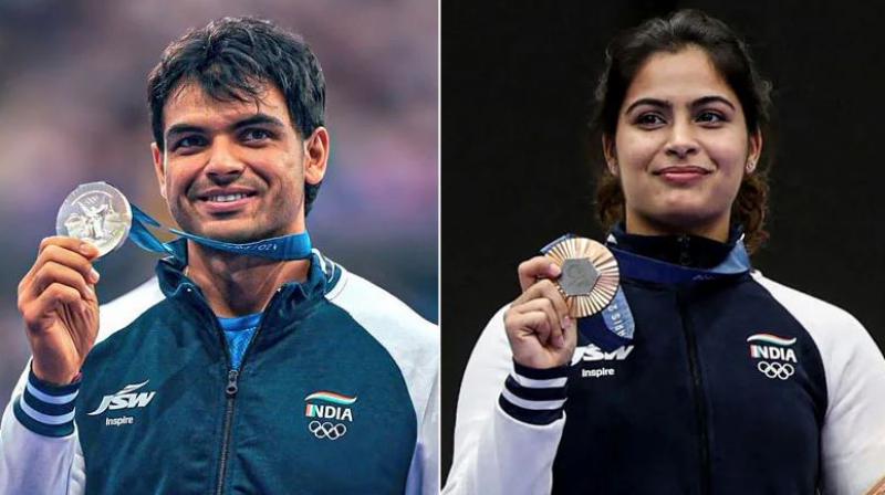 Manu Bhakar post regarding Neeraj Chopra went viral on social media news in hindi