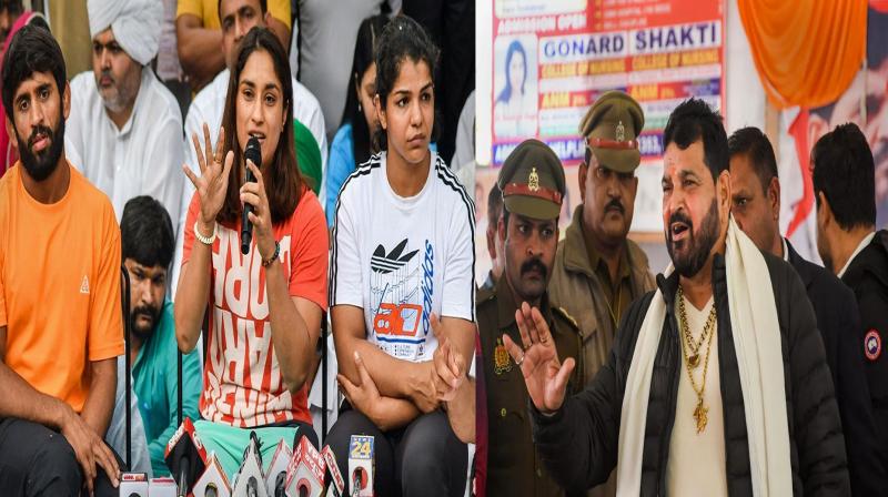 Brij Bhushan and the protesting wrestlers blame each other for the suspension of WFI