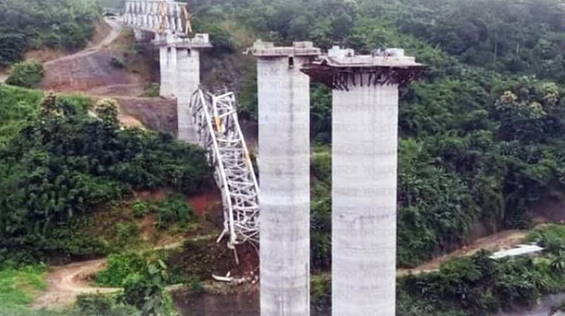 Under-construction railway bridge collapses in Mizoram, news of 17 deaths