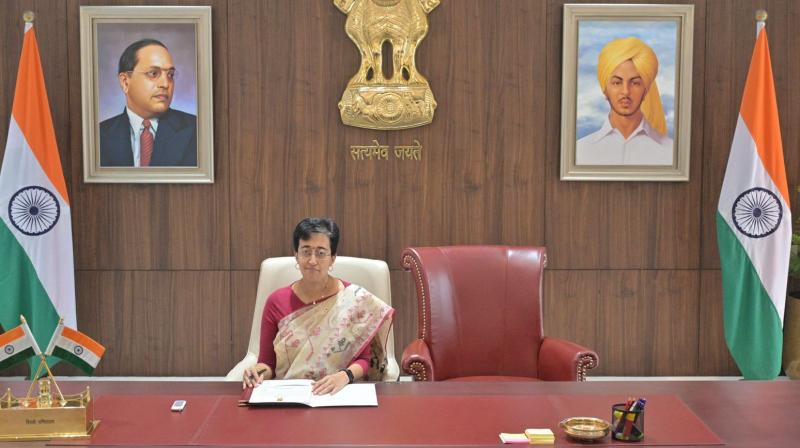 Delhi's New CM Atishi took charge as Chief Minister Said, today my pain is like that of  Bharat 