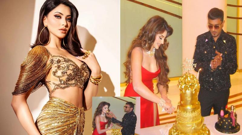 Happy Birthday Urvashi Rautela: Urvashi cut the most expensive cake on her birthday, the actress was seen with 24 carat gold.