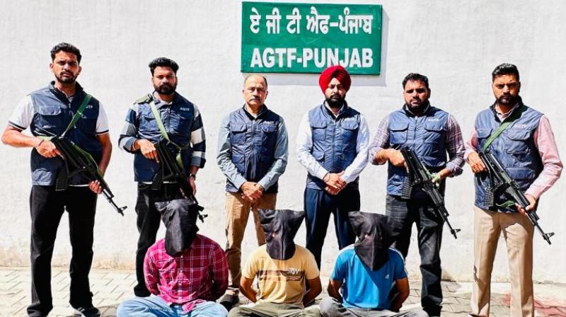 Three accused members of foreign gangsters arrested, live cartridges recovered