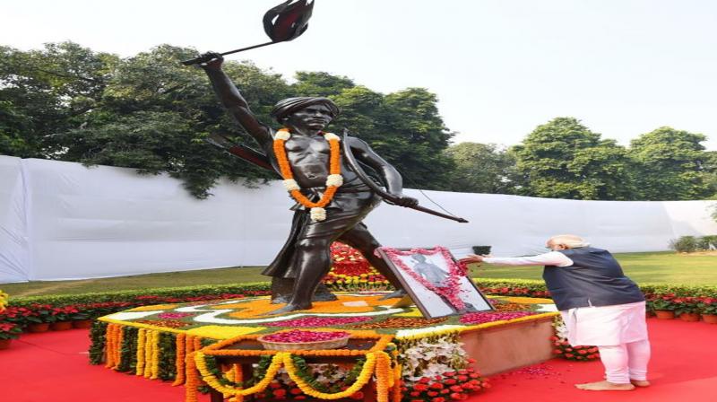 Modi pays tribute to tribal leader Birsa Munda