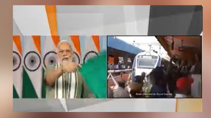 PM Modi flags off Ajmer-Delhi Cantt Vande Bharat Express