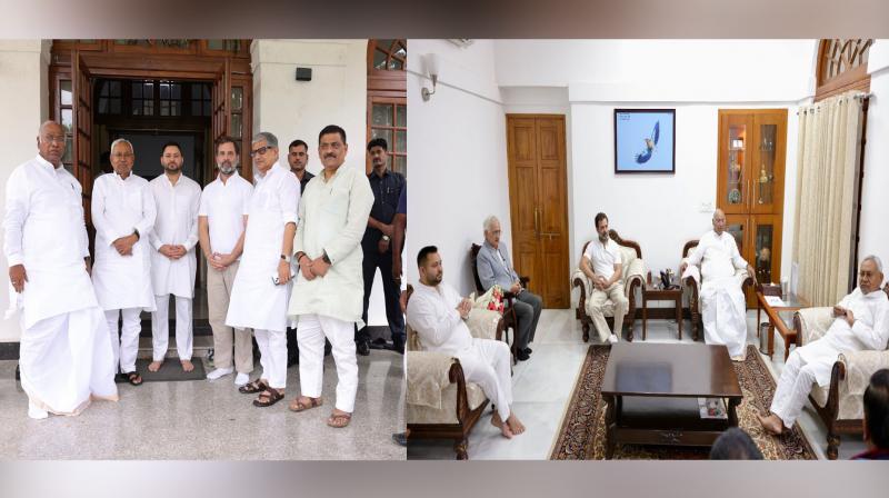 Kharge, Rahul, Nitish vow to unite opposition parties for 2024