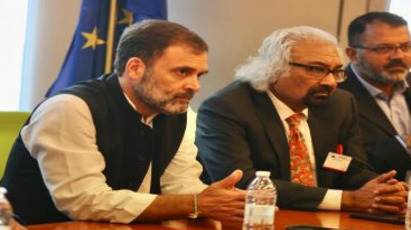 Rahul Gandhi interacts with European Parliament Members in Brussels