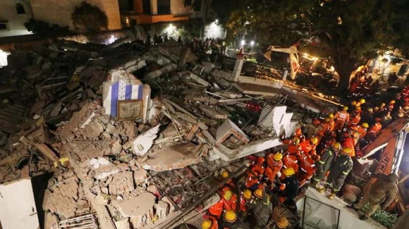 Multi-storey building collapsed in Lucknow: Fear and apprehension everywhere, people buried under debris