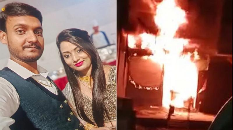 up news daughter committed suicide her parents set fire her in-laws' house mother-in-law father-in-law burnt alive