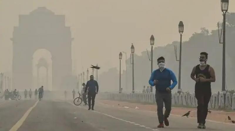 Delhi's air quality 'very poor', minimum temperature 8.3 degrees Celsius. entered