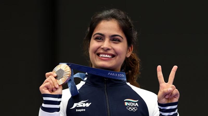 Manu Bhakar created a new history, became the first Indian woman to win 2 medals in the same Olympics