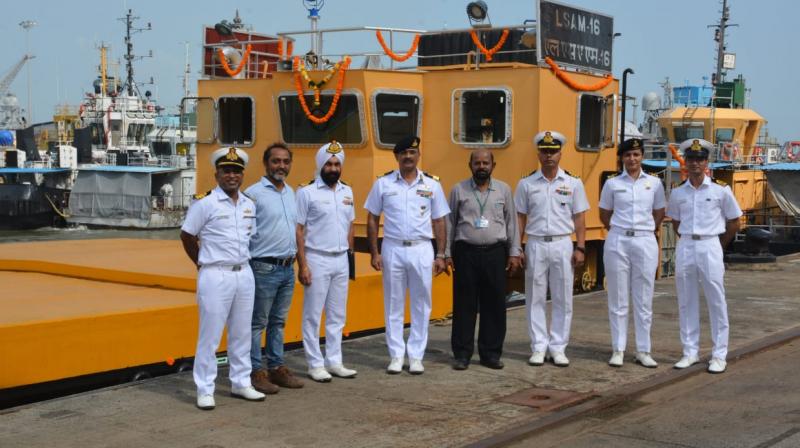 Second barge of LSAM 16 series handed over to Navy