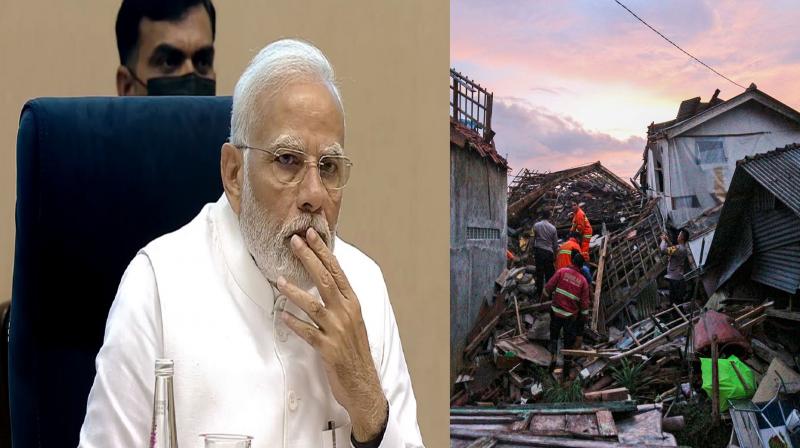 Prime Minister Modi expressed grief over the deaths due to earthquake in Indonesia