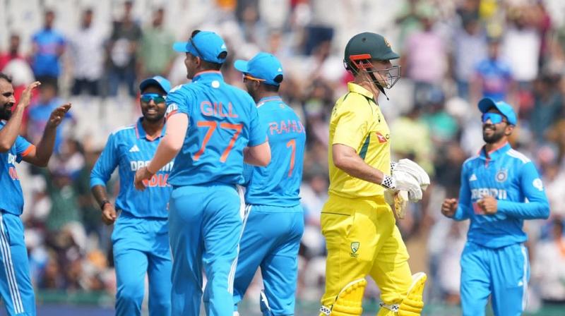 India defeated Australia by five wickets