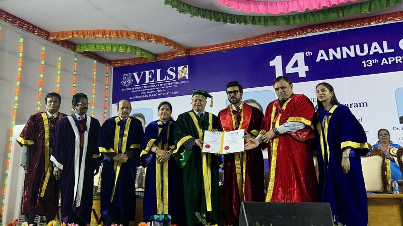 Ram Charan honored with honorary doctorate degree news in hindi