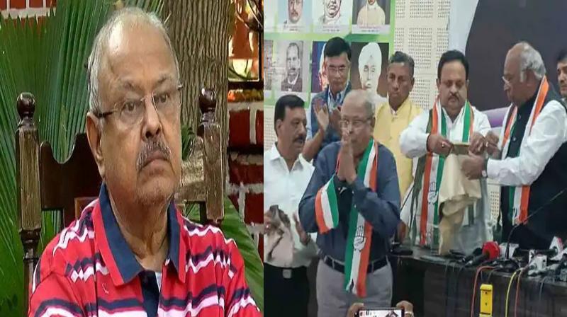 Former Gujarat minister and BJP leader Jaynarayan Vyas joins Congress