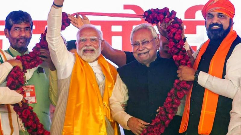 NDA announced Bihar seat-sharing agreement news in hindi
